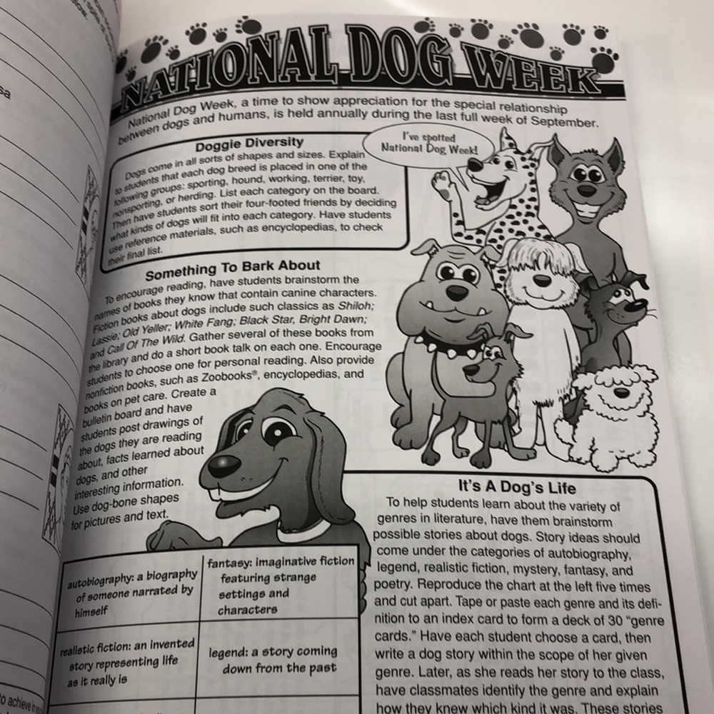 September Reproducible Activities Grades 4-5 - Picture 6 of 9